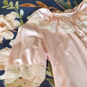 Sexy Vintage Lorraine Pink Nightgown Small